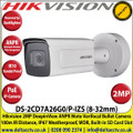 Hikvision - 2MP 8-32mm Motorized Varifocal Lens Darkfighter DeepinView ANPR Bullet Camera,100m IR Distance, IP67 Weatherproof, 140dB WDR, Built-in micro SD/SDHC/SDXC Card Slot, IK10, 2 Alarm Inputs/Outputs - DS-2CD7A26G0/P-IZS