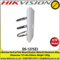 Hikvision - Vertical Pole Mount Bracket, Material Aluminum Alloy, Dimension 127×46×250mm, Weight 1205g - DS-1275ZJ