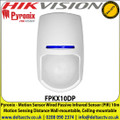 Pyronix - Motion Sensor Wired Passive Infrared Sensor (PIR) 10m Motion Sensing Distance Wall-mountable, Ceiling-mountable ABS Plastic -  FPKX10DP