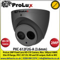 ProLux - 2MP 3.6mm Fixed Lens Grey HD-CVI CCTV Camera, Max. 30fps@1080P,  50m IR Range, IP67, DC12V, HD and SD Output Switchable, Built-in MIC - PXC-612F2G-A