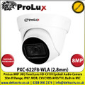 ProLux - 8MP (4K) 2.8mm Fixed Lens HD-CVI IR Eyeball CCTV Camera, CVI/CVBS/AHD/TVI Switchable, 30m IR Range, IP67, DC12V, Built-in MIC, WDR, 3DNR, Smart IR - PXC-622F8-WLA 