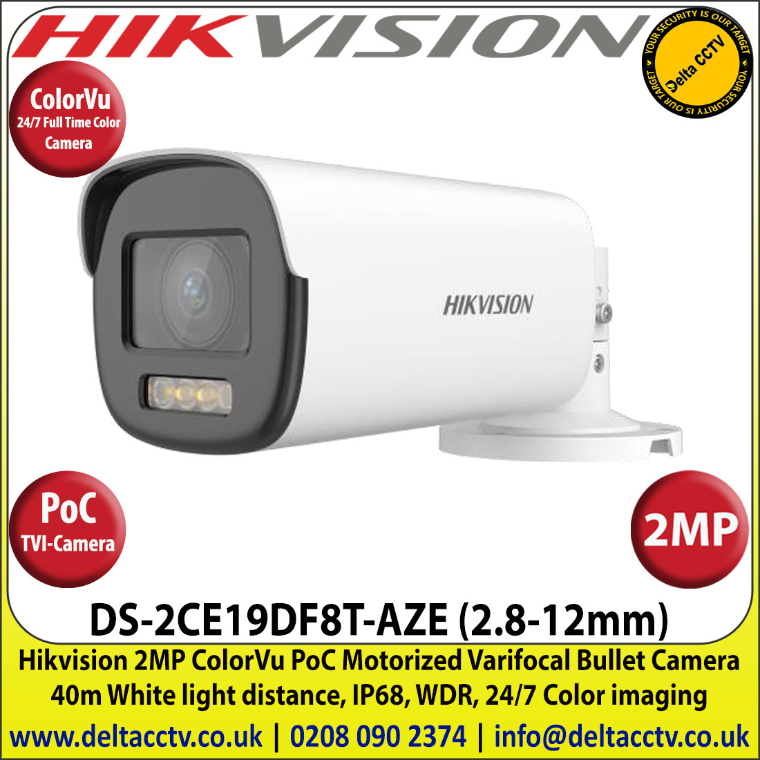 Camera hikvision best sale full hd 2mp