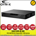 OYN-X 8MP/4K Lite 4 Channel NVR, 1 SATA Port, up to 6TB capacity for each HDD - EAGLE-NVR-4K-4BB