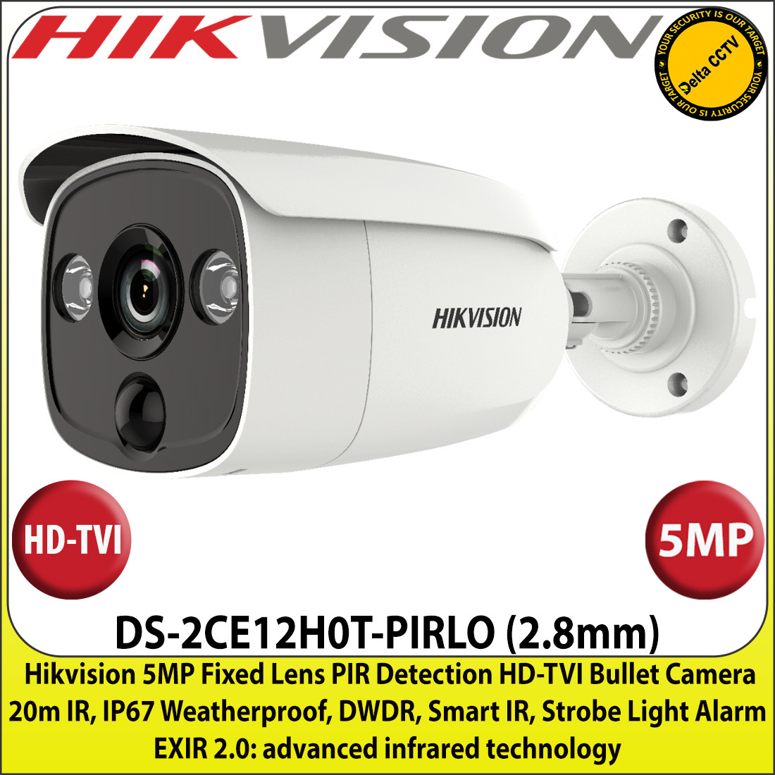 Camera clearance pir hikvision