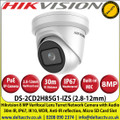 Hikvision 8MP 2.8-12mm Varifocal Lens Turret IP PoE Network Camera, 30m IR Distance, IP67Water and dust resistant, IK10Vandalproof, WDR, Anti-IR reflection, Built-in Micro SD Card Slot- DS-2CD2H85G1-IZS