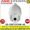 Hikvision 2MP  7" 25 x Optical Zoom DarkFighter IR PoE Network Speed Dome PTZ Camera, 150m IR Range, IP Weatherproof, 120dB WDR - DS-2DE7225IW-AE