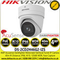 Hikvision 4MP AcuSense Powered-by-DarkFighter Motorized Varifocal Turret Network Camera - DS-2CD2H46G2-IZS (2.8-12mm)