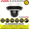 Hikvision 4MP 2" PTZ Network Wi-Fi Camera - DS-2DE2A404IW-DE3/W(2.8-12mm)