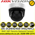 Hikvision 8MP 180° PanoVu Network CCTV Camera - DS-2CD6924G0-IHS(/NFC)
