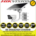 Hikvision Bullet Solar Power 4G Network PoE Camera with 2MP Resolution, 2.8mm Lens  - DS-2XS6A25G0-I/CH20S40