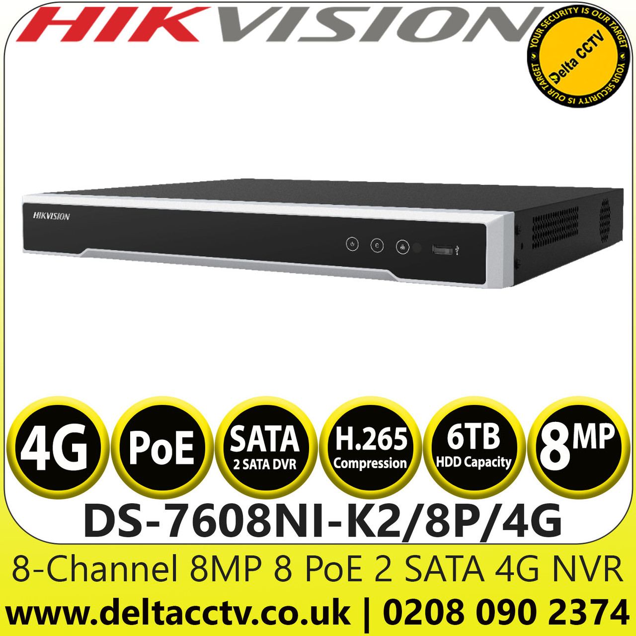 Hikvision 8 sale channel nvr