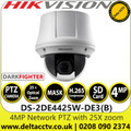 Hikvision DS-2DE4425W-DE3(B) 4MP DarkFighter PTZ Network Camera with 25X optical zoom, 16X digital zoom