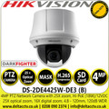Hikvision 4MP DarkFighter PTZ Network Camera with 25X optical zoom, 16X digital zoom - DS-2DE4425W-DE3(B)