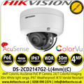 Hikvision AcuSense 4MP ColorVu Dome Network IP Camera - 4mm Lens - 30m White Light Range - DS-2CD2147G2-L(4mm)( C)