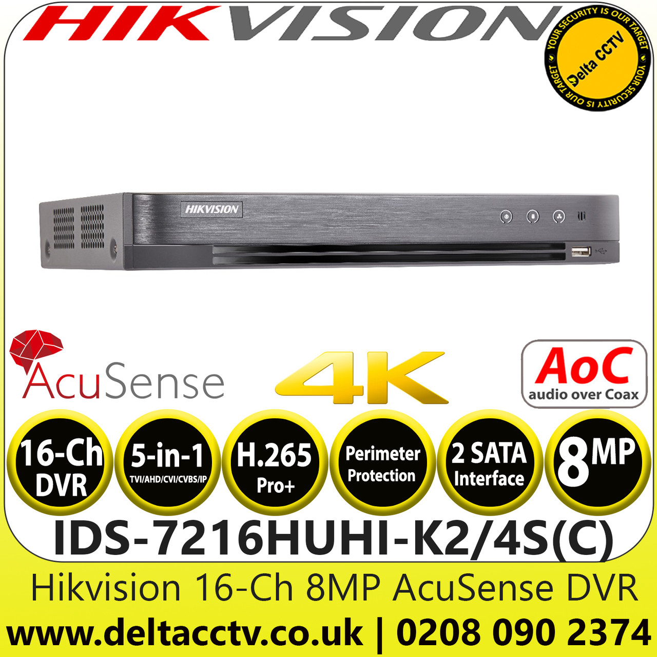 Dvr 16ch hot sale hikvision