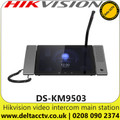 Hikvision Video Intercom Android Main Station - 10.1-inch IPS touch screen with resolution: 1280 × 800 - Power supply: standard PoE & 12 VDC - DS-KM9503