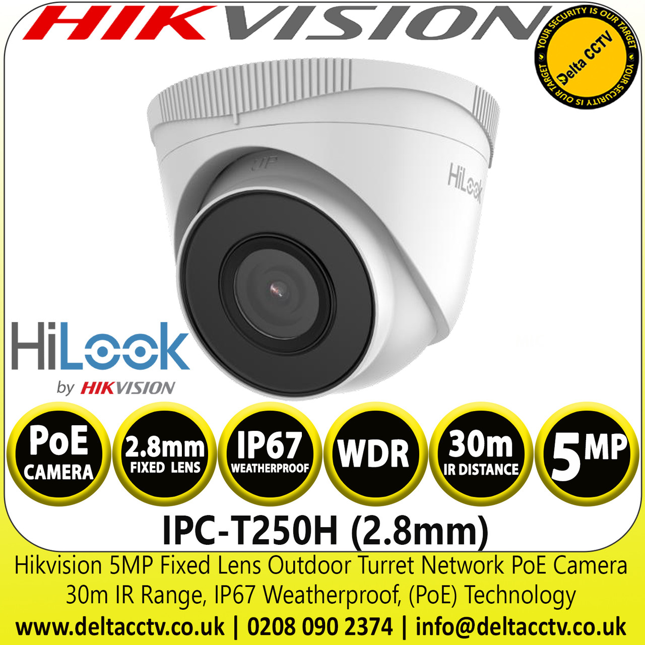 Hikvision 5mp outdoor turret 2024 camera