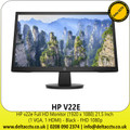 HP Monitor Full HD 1080p 21.5 Inch Monitor (1 VGA, 1 HDMI) - Black - HP v22e 