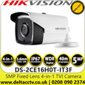 Hikvision DS-2CE16H0T-IT3F Bullet TVI Camera - 5MP - 3.6mm Lens - 40m IR Range - IP67 