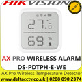 AX PRO Series DS-PDTPH-E-WE Wireless Temperature & Humidity Detector 