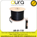 Aura AR-01-110 Coax Cable RG59 Shotgun 0.5mm LSZH Eca 75Ohm Black 
