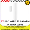 Hikvision AX PRO DS-PDMCK-EG2-WE Wireless Magnetic Shock Detector - 2 Wired Inputs Extension - Fully Remote Configurable Through App 