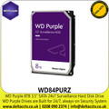 8TB WD Purrple 3.5" SATA 24x7 Surveillance Hard Disk Drive, WD Purple Drives are Built for 24/7, always-on Security System - WD84PURZ 