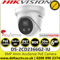 Hikvision 6MP 4mm Lens AcuSense DarkFighter Turret Network IP Camera - Built-in Microphone - DS-2CD2366G2-IU/(4mm) (C)