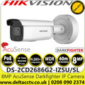 Hikvision - DS-2CD2686G2-IZSU/SL 8MP 2.8-12mm Motorized Varifocal Lens AcuSense Darkfighter Network PoE Camera, 60m IR Range, Two Way Audio, Strobe Light & Audible Warning, IP66, IK10