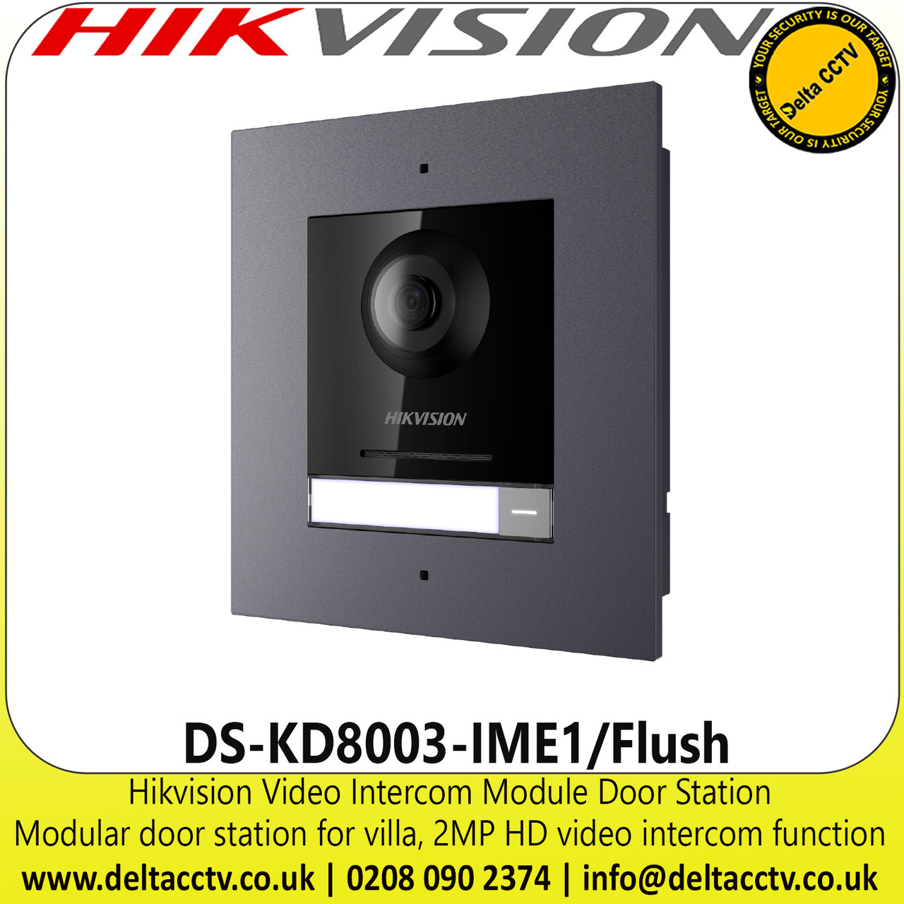 Hikvision Video Intercom Module Door Station (DS-KD8003-IME1/Flush)