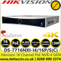 Hikvision 16 Channel 12MP 16 PoE 4 SATA AcuSense 16Ch NVR - DS-7716NXI-I4/16P/S(C)