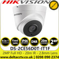 Hikvision 2MP 2.8mm lens 20m IR 4-in-1 CCTV Turret Camera - DS-2CE56D0T-IT1F