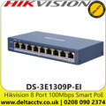 Hikvision DS-3E1309P-EI 8 Port 100Mbps Smart PoE Switch