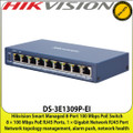 Hikvision 8 Port 100Mbps Smart PoE Switch - DS-3E1309P-EI 
