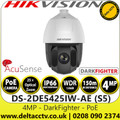 Hikvision 4MP 25 × Optical Zoom IR PoE IP Speed Dome PTZ Camera - 150m IR Range - AcuSense Technology - DarkFighter Technology - DS-2DE5425IW-AE (S5)