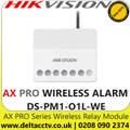 Hikvision AX PRO Series Wireless Relay Module - 868MHz Two-Way Wireless Communication -  AES-128 Encryption - DS-PM1-O1L-WE 