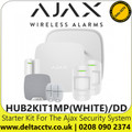  AJAX (HUB2KIT1MP(WHITE)/DD) Starter Kit For The Ajax Security System - Kit consists of 1 x Hub2, 2 x MotionProtect, 1 x DoorProtect, 2 x SpaceControl, 1 x Street Siren DD, 1x Home Siren 
