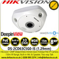 Hikvision DS-2CD63C5G0-IS(1.29mm) 12MP IR Network Fisheye Camera 