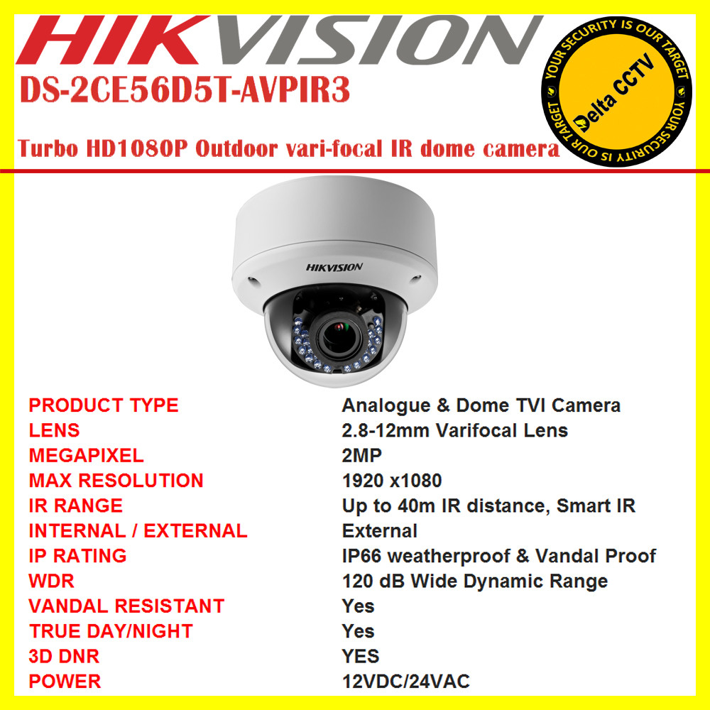 Camera bullet varifocal hikvision sales hdtvi ir 40m 1080p 2mp