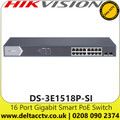 Hikvision Smart Managed 16-Port Gigabit PoE Switch - DS-3E1518P-SI