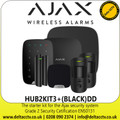 AJAX Starter Kit For The Ajax Security System, Kit consists - 1 x Hub2+, 2 x MotionCam, 1 x Keypad, 1 x Doorprotect, 1 x Streetsiren DD, 1 x Homesiren - HUB2KIT3+(BLACK)DD