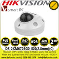 Hikvision 2MP Full HD 1080p IR Mobile Dome IP Network Camera with 30m IR Range, IP67 Weatherproof, Vandal Resistant - DS-2XM6726G0-IDS(2.8mm)(C) 