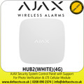 AJAX Security System Control Panel with Support  For Photo Verification & LTE Cellular Module (HUB2(WHITE)(4G))