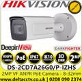 Hikvision DS-2CD7A26G0/P-IZHS (8-32mm) 2MP DeepinView ANPR Motorized Varifocal Bullet PoE Camera with 100m IR Range, License Plate Recognition, Alarm I/O, IP67, IK10