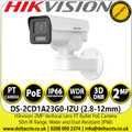Hikvision DS-2CD1A23G0-IZU 2MP 2.8-12mm Varifocal Lens PT Network PoE Bullet Camera - 50m IR Range -  H.265+ Compression Technology 