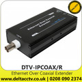 Single Channel Ethernet and Power Receiver Over Single Coaxial Cable, Ethernet Over Coaxial Extender (DTV-IPCOAX/R)