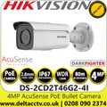 Hikvision 4MP AcuSense DarkFighter Outdoor Bullet PoE Network Camera with 2.8mm Lens - 80m IR Range - Water and Dust Resistant (IP67) - Efficient H.265+ Compression Technology - DS-2CD2T46G2-4I (2.8mm) 