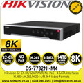 Hikvision DS-7732NI-M4 32 Channel 32MP No PoE 8K NVR, 4 SATA Interfaces 