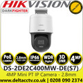 Hikvision 2-inch 4MP IR Mini PT Dome Network Camera - DS-2DE2C400MW-DE(S7) (2.8mm)
