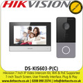 Hikvision IP Network Video Intercom Kit, Wifi & PoE,  7-inch Touch Screen, Plug & Play - DS-KIS603-P(C)